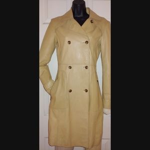 LEATHER TRENCH COAT